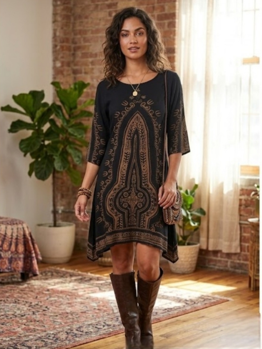 Earthbound Trading Company Women's Dress Size Small‎